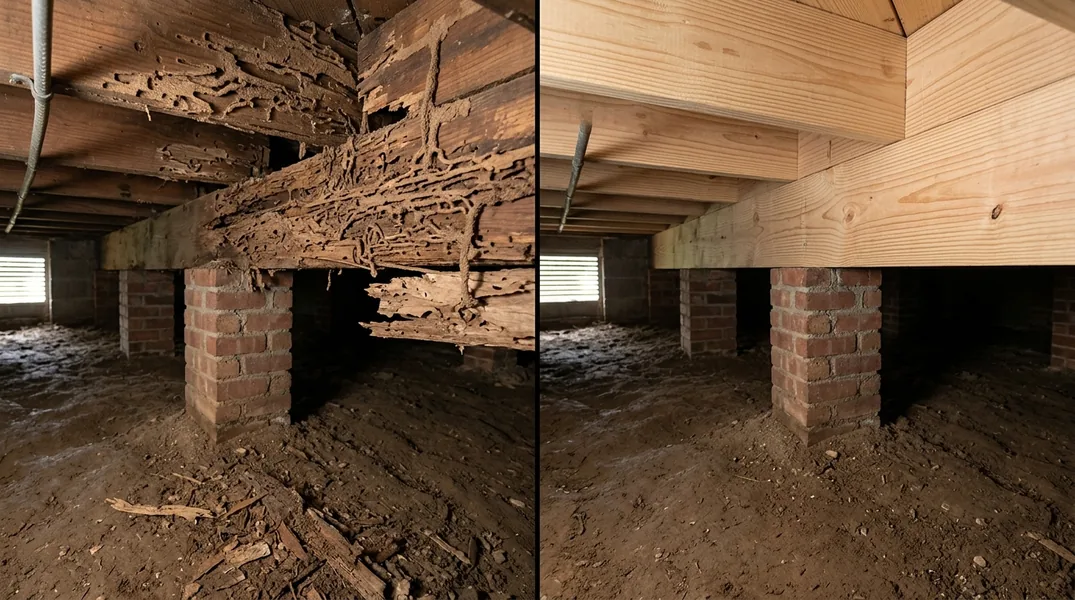 Why Murfreesboro Homes Get So Much Termite and Wood Rot Damage — and What to Do About It